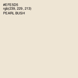 #EFE5D5 - Pearl Bush Color Image